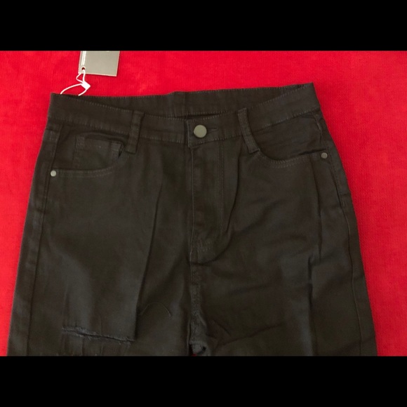 Jegging Jeans w/thigh rips - Picture 3 of 4